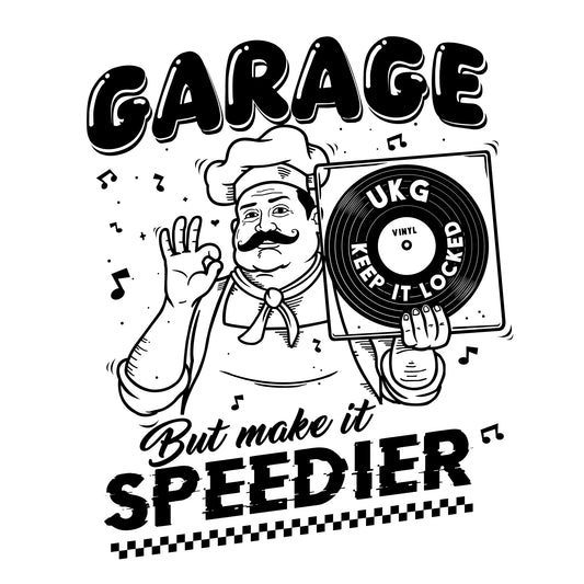 Garage But Make It Speedier - Unisex Oversized Cotton T-Shirt